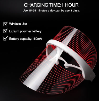 TIME SAVING LED MULTI TASK MASK FOR SKIN REJUVENATION